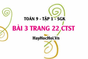 Bài 3 trang 22 Toán 9 tập 1 Chân trời sáng tạo SGK